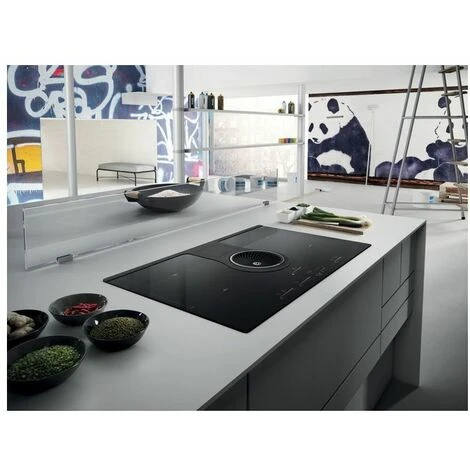 Elica NIKOLATESLA BL/F/830x515 Mix Piano Cottura Aspirante A Induzione Con Cappa Filtrante Integrata 4 Zone 83 Cm Comandi Touch Control 536 M3/h Vetro Nero PRF0120978A - immagine 3