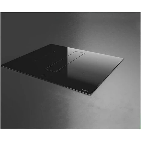 Elica NIKOLATESLA FIT BL/A/72 Piano Cottura Aspirante A Induzione Con Cappa Aspirante Integrata Comandi Touch Control 2 Zone 72 Cm 620 M3/h Vetro Nero PRF0167054