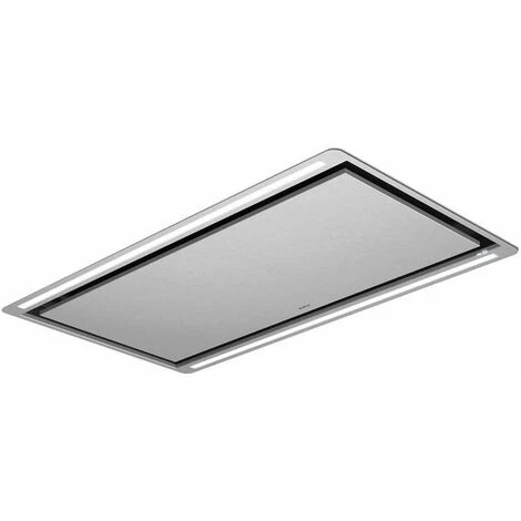 Elica PRF0163520 Cappa A Soffitto Classe Energetica A 5 Velocita' Aspirante Integrata Radiocomando Illuminazione LED 100 Cm Inox