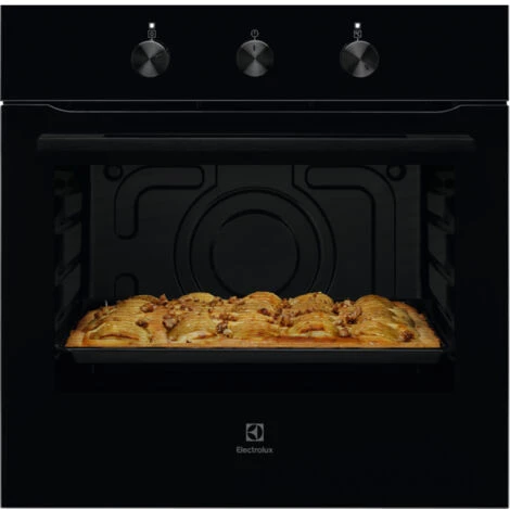 Electrolux KOIHH00K Forno Elettrico Tradizionale Da Incasso InfiSpace Capacita' 72 Litri Classe Energetica A 5 Funzioni 60 Cm Nero