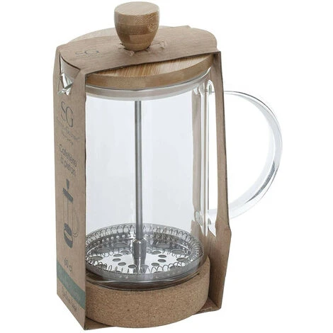 Caffettiera A Pressa Francese Per Caffe E The 600ml 9,5x19cm - immagine 4