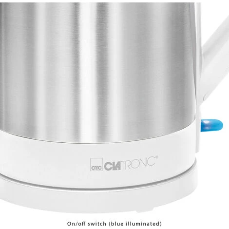 Clatronic Bollitore In Acciaio Inox 1,5L Bianco WKS 3692 WHITE - immagine 2