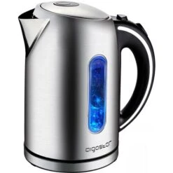 BOLLITORE ELETTRICO IN ACCIAIO 1.7 LITRI CON FILTRO RIMOVIBILE E LED 2200W AIGOSTAR