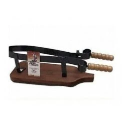 FERMAPROSCIUTTO STRINGIPROSCIUTTO PORTAPROSCIUTTO IN FERRO BATTUTO E LEGNO