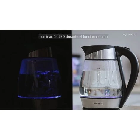 Bollitore Elettrico In Acciaio 2000W Scalda Bevande 1,7L Acqua Tisane Te Aigostar - immagine 4