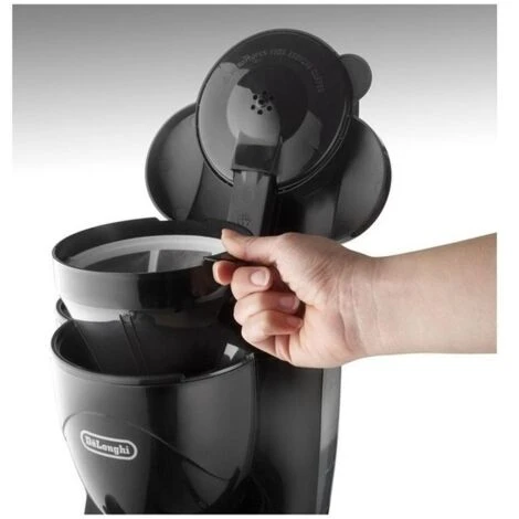 DeLonghi ICM2.1B Macchina Da Caffè Filtro Americano, 1,5 Litri, Caraffa In Vetro, Colore Nero - immagine 2