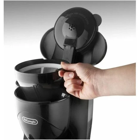 DeLonghi ICM2.1B Macchina Da Caffè Filtro Americano, 1,5 Litri, Caraffa In Vetro, Colore Nero - immagine 3