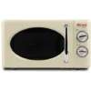 Girmi FM2105 Design Vintage Forno A Microonde Con Grill Capacità 20 Litri Potenza 700+800W 3 Modalità Di Cottura Crema