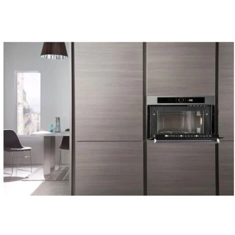 Whirlpool AMW 731 IX Forno A Microonde Da Incasso Con Grill Capacita' 31 Litri Potenza 1000 W Funzione DualCrisp Jet DeFrost Display Digitale Acciaio Inox - immagine 3