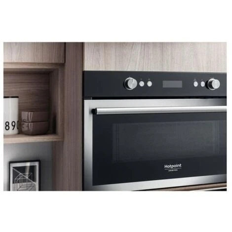 Hotpoint Ariston MD 664 IX HA Forno A Microonde Combinato Da Incasso Con Grill Capacita' 31 Litri Potenza 1000 W Funzione Crisp Display LED Acciaio Inox - immagine 2