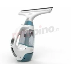 Black & Decker BLACK+DECKER WW100 Lavavetri Senza Fili Antigoccia A Batteria Litio Testa Pulente Pivotante Aspiragocce Da 280 Mm, Con Panno In Microfibra, Capacità 100 Ml 3.6 V