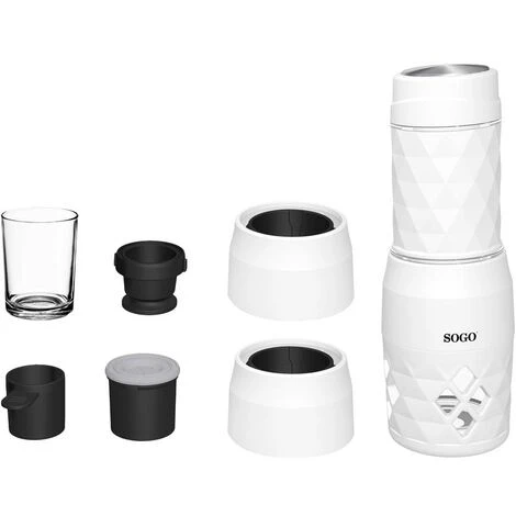 SOGO Human Technology CAF-SS-5612 Macchina Per Il Caffè Bianco - immagine 2