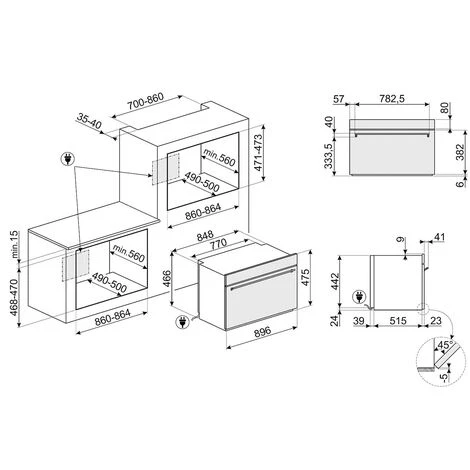 Smeg Forno Elettrico Termoventilato Classica SFR9390X Acciaio Inox - immagine 2