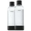 MY SODA 2PB10F-B - CONFEZIONE DA 2 BOTTIGLIE PET NERO E BIOCOMPOSITO 1L