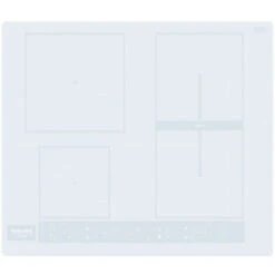 Hotpoint HB 8460B NE/W Piano Cottura Ad Induzione 4 Zone 9 Livelli Di Potenza + Booster Combi Duo Blocco Comandi Adattatore Di Potenza 59cm Bianco