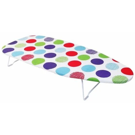 Trade Shop - Asse Da Stiro Imbottito Da Tavolo Compatto Richiudibile Campeggio Vacanza