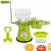 Trade Shop - Spremiagrumi Centrifuga Manuale Spremi Frutta Verdure Succo Polpa Blocco Ventosa