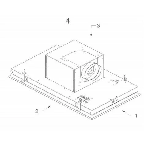 Cappa A Soffitto 90cm 815m3 / H Bianca - 6831 - Novy - immagine 2
