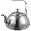 Teiera In Acciaio Inox Con Infusore Per Il Tè In Metallo Dorato Bollitore Per Acqua Calda Teiere Per Piano Cottura A Fogli Mobili Per Tè Bollente In Ufficio A Casa Forniture 1. 5L