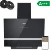 CIARRA Cappa Ad Angolo 60cm Touch Control 650 M³/h - Livello Rumore 55dB(A) - Sistema Di Ricircolo/Ventilazione Esterna