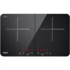 CIARRA Piastra Ad Induzione Portatile Con Doppia Zona Cottura E Controllo Touch - Nero 3500W