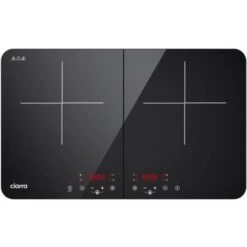 CIARRA Piastra Ad Induzione Portatile Con Doppia Zona Cottura E Controllo Touch - Nero 3500W
