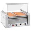 Cuoci Hot Dog Macchina Professionale Acciaio Inox Vetro Temperato 11 Rulli 2600W
