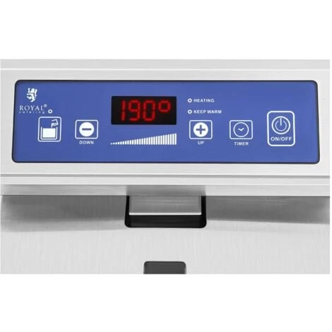 Friggitrice A Induzione 2 Vasche Da 10 Litri Con Timer E Rubinetto Di Scarico - immagine 2