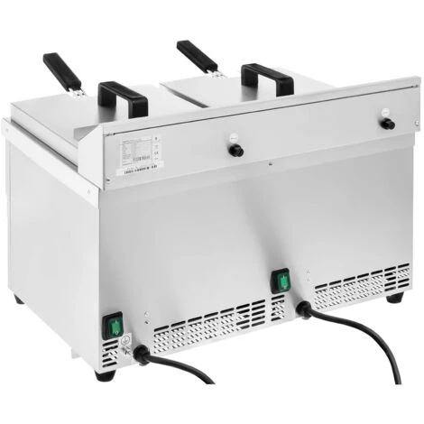 Friggitrice A Induzione 2 Vasche Da 10 Litri Con Timer E Rubinetto Di Scarico - immagine 5