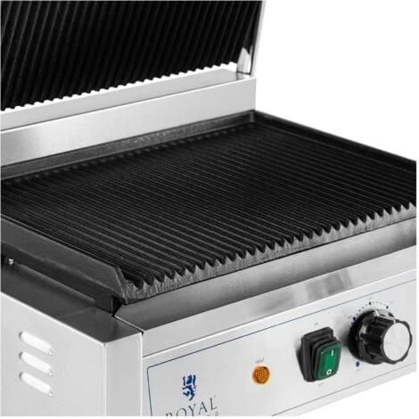 Piastra Per Panini E Toast Bistecchiera Rigata 2.200 W 50 - 300 °C 33 X 22 Cm - immagine 2