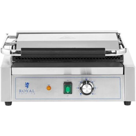 Piastra Per Panini E Toast Bistecchiera Rigata 2.200 W 50 - 300 °C 33 X 22 Cm - immagine 4