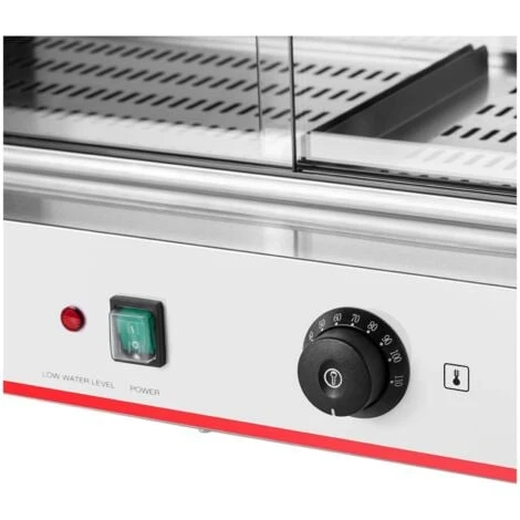 Macchina Per Hot Dog Cuoci Hot Dog Professionale 2.400 W 300 Wurstel 100 Panini - immagine 2