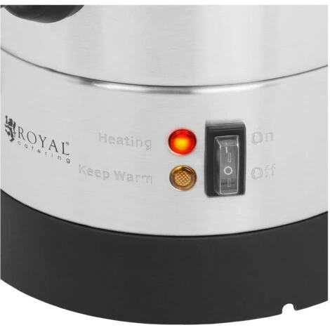 Bollitore Elettrico A Doppia Parete Dispenser Bevande Calde Inox 6,5 L 1500 W - immagine 2