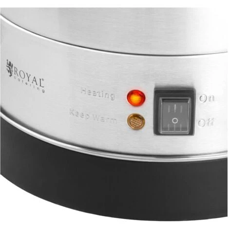 Bollitore Elettrico A Doppia Parete Dispenser Bevande Calde Inox 20,5L 2500W - immagine 2