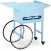 Carretto Per Macchina Per Pop Corn Carrello Pop-Corn 2 Freni + Scomparto Blu