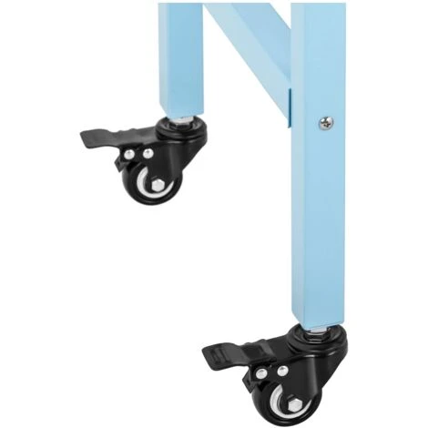 Carretto Per Macchina Per Pop Corn Carrello Pop-Corn 2 Freni + Scomparto Blu - immagine 3