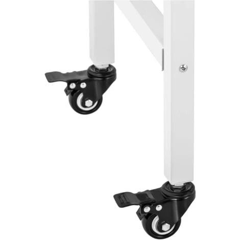 Carretto Per Macchina Per Pop Corn Carrello Pop-Corn Freni Scomparto Bianco/Oro - immagine 3