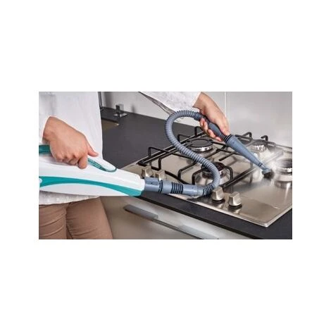 Polti Vaporetto SV450Double Scopa Vapore Doppia Funzione Con Pulitore Portatile, Uccide Ed Elimina Il 99,9% Di Virus, Germi E Batteri, Con Extra Dotazione Panni, 13 Accessori, 1500 W, Verde/Bianco - immagine 3