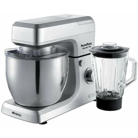 Ariete Impastatrice Planetaria 1200W Con Ciotola 7 Litri - 6 Velocità - Tasto Pulse + Bicchiere 1,5 Litri