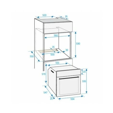 Beko BIE22101X Forno Elettrico 71 L Classe A Nero, Acciaio Inossidabile - immagine 2