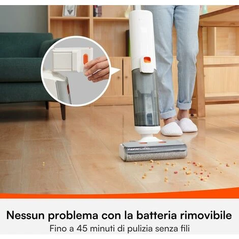 ULTENIC AC1 - Aspirapolvere Senza Fili - Umido/Secco -15000Pa - 45min Di Autonomia - immagine 2