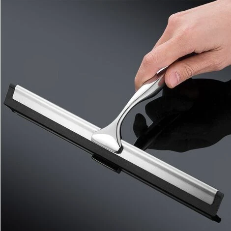 Tergicristallo In Acciaio Inossidabile Tergicristallo In Silicone Per Acqua Per La Pulizia Delle Finestre Bagno Ristorante Hotel Home - immagine 3