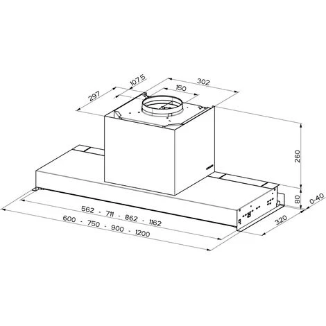 Faber Cappa Cucina In-Nova Premium KL Incasso 90 Cm Acciaio Inox - immagine 3
