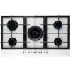PremierTech PC905GW Piano Cottura A Gas Bianco Da 90cm (86cm) 5 Fuochi In Vetro