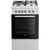 Fornello Combinato Da 60 Litri 4 Fuochi Bianco - Fss53000dw - Beko