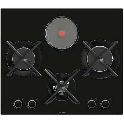 Piano Cottura Misto 60cm 4 Fuochi Nero - Spg9465mb - Sauter