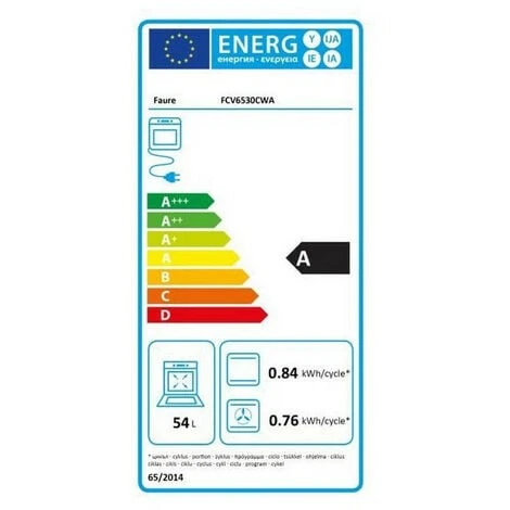 Cucina In Ceramica Da 56l Con 4 Fuochi Bianchi - Fcv6530cwa - Faure - immagine 2