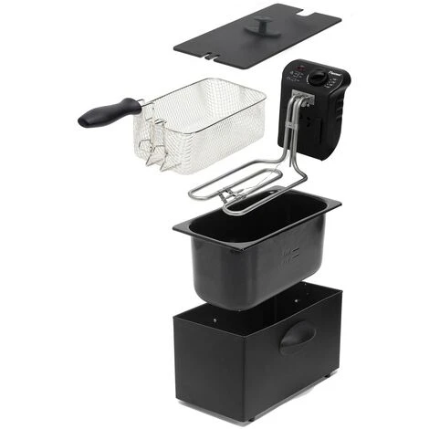 Friggitrice 3,5l 2000w Nera - Af357b - Bestron - immagine 4