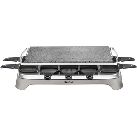 Macchina Per Raclette 10 Persone 1350w + Pietra Per Grigliare - Pr457b12 - Tefal