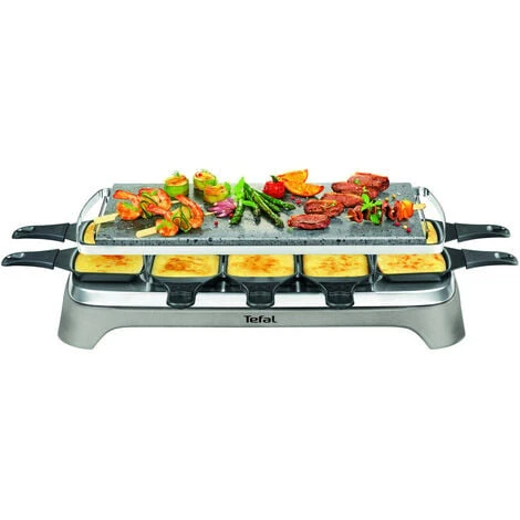 Macchina Per Raclette 10 Persone 1350w + Pietra Per Grigliare - Pr457b12 - Tefal - immagine 2